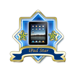 iPad Star Blue Badge Sample