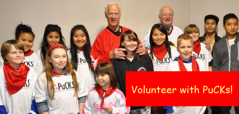Volunteer with the PuCKs Program Participation