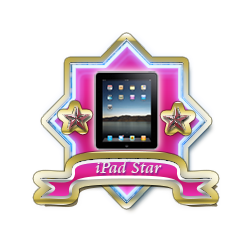iPad Star Pink Badge Sample